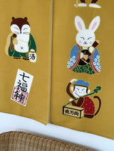 Noren - The Seven Lucky Gods (yellow)