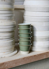 MANZ hojicha cup in celadon