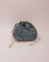 Bento behind the blue stripe