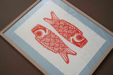 Koinobori (linoleumstryk) (2. sortering)
