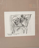 #A12 A skull and a pitcher on the table