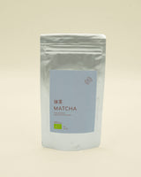 Matchasæt med blåglaseret skål - med matcha