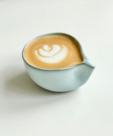 Organisk lyseblå kop