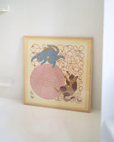 Furoshiki 'Neko to Keito' - 70x70