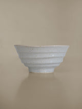 Gray asymmetrical ramen bowl