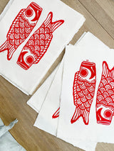 Koinobori (linoleumstryk)