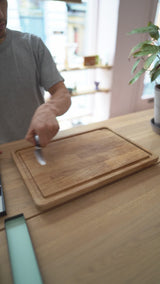 Santoku knife | 18 cm | Black