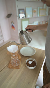 Kaffebryggersæt i oliventræ