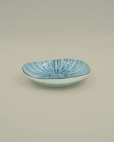 Lille tallerken med blå striber