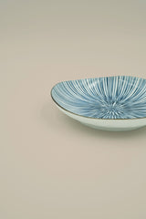 Lille tallerken med blå striber