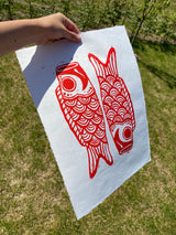 Koinobori (linoleumstryk) (2. sortering)