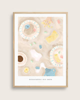 Breakfast table with children