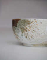 Sand colored matcha bowl