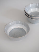 Gray asymmetrical ramen bowl