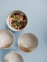 Sand colored ramen bowl