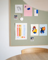 Pinbōdo notice board - Midori/green - 100x120