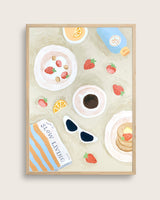 Summer breakfast table
