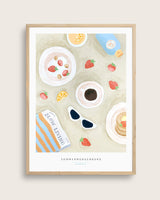Summer breakfast table
