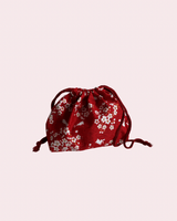 Bento bag red striped