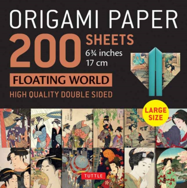 Origami papirblok med geisha motiver (200 ark )