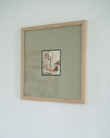 IKEBANA - Framed woodcut