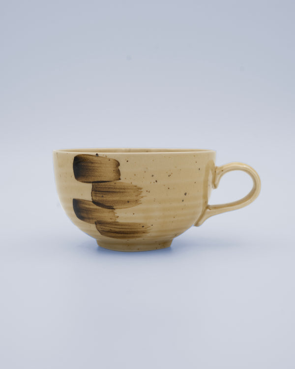 Large brown mug with handle