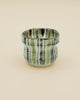 Striped, rustic cup