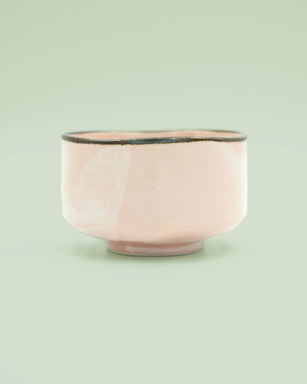 Pink matcha bowl