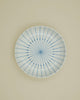 Small blue striped plate