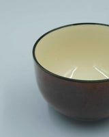 Chestnut-brown matcha bowl