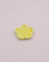 Yellow flower chopstick holder