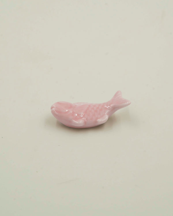 Pink sea bream chopstick holder