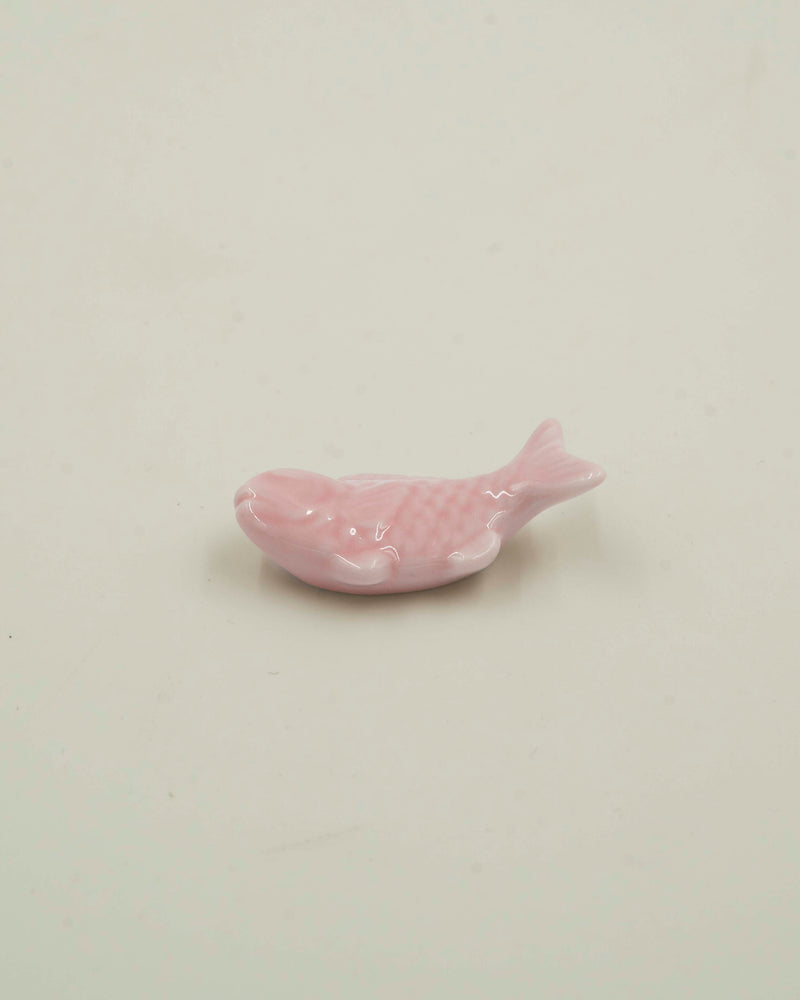 Pink sea bream chopstick holder