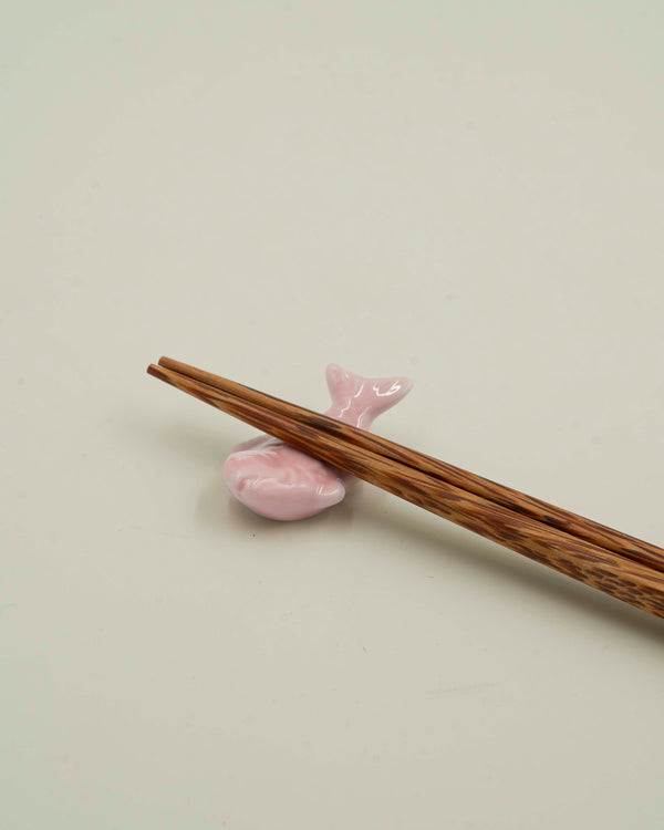 Pink sea bream chopstick holder