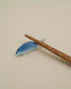 Blue koi chopstick holder