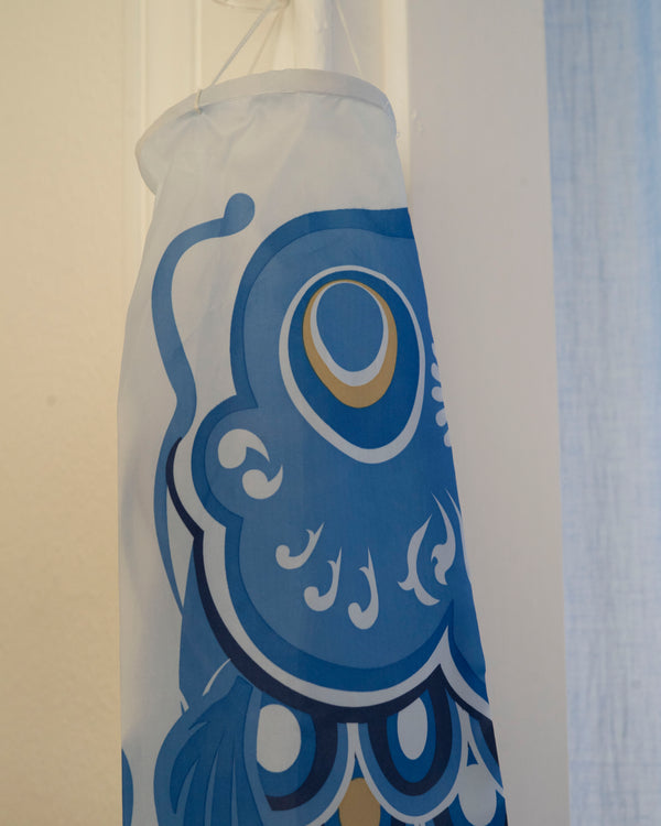 Koinobori vimpel 75 cm (blå)