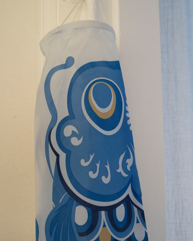 Koinobori vimpel 75 cm (blå)