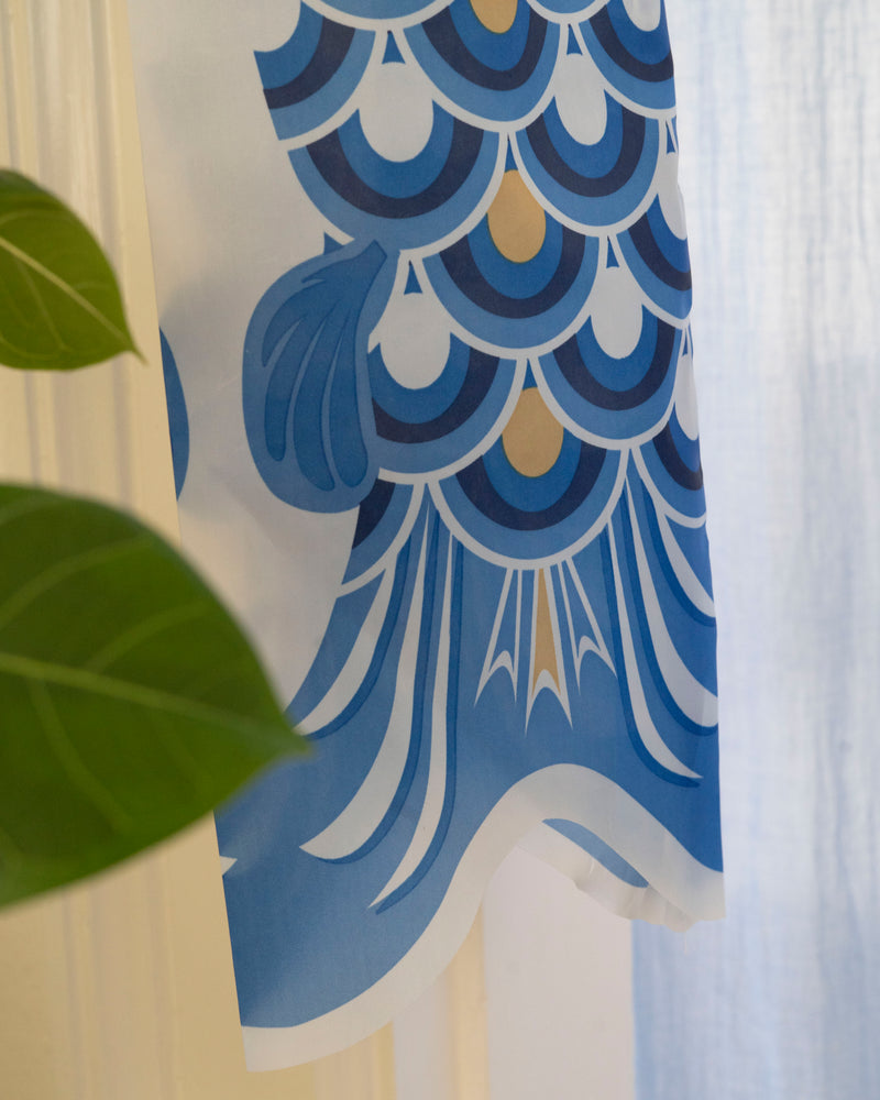 Koinobori vimpel 75 cm (blå)