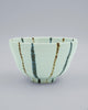 Light bowl with bluish stripes