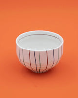 Large cup with colored stripes 