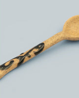 Beige ceramic spoon 