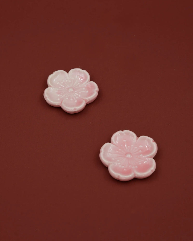 Pink sakura chopstick holder