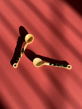 Beige ceramic spoon 