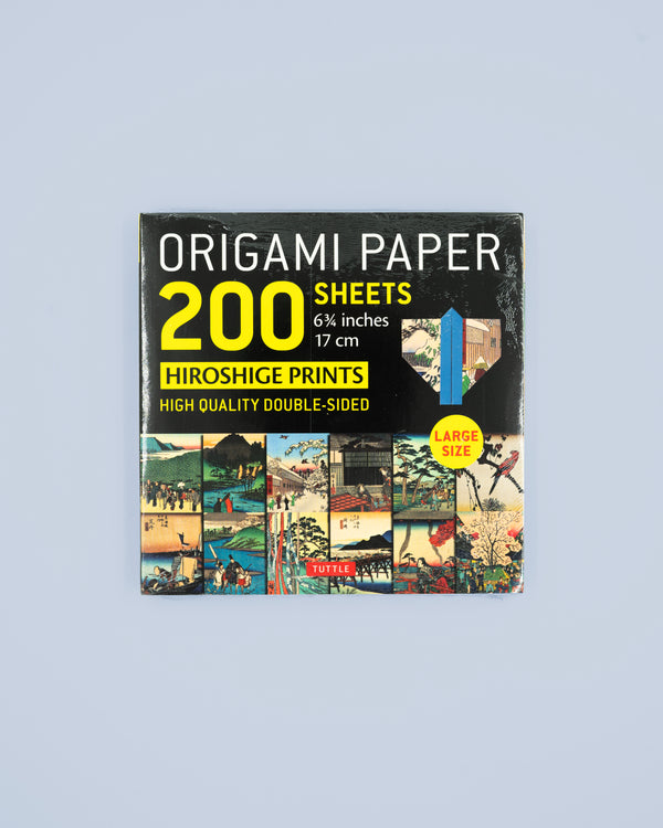Origami papirblok med Hiroshige træsnit (200 ark)