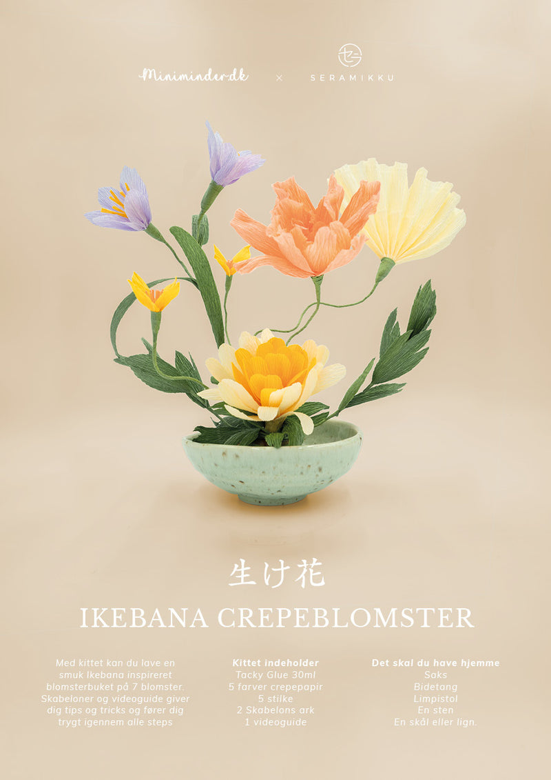 Ikebana Crepeblomster