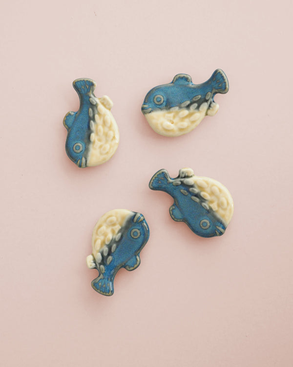 Chopstick holder, fugu (Japanese puffer fish)