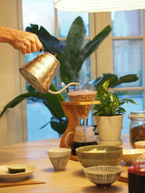 Kaffebryggersæt i oliventræ