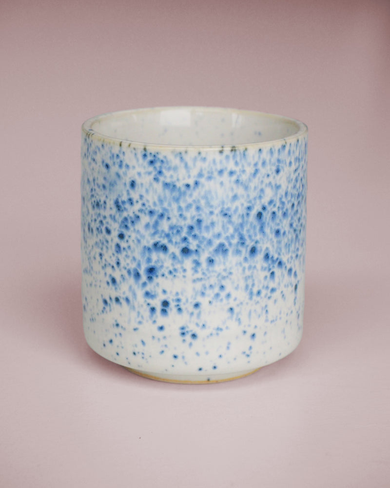 Blue stained mug