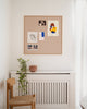 Pinbōdo notice board - Momoiro/Rosa - 70x70