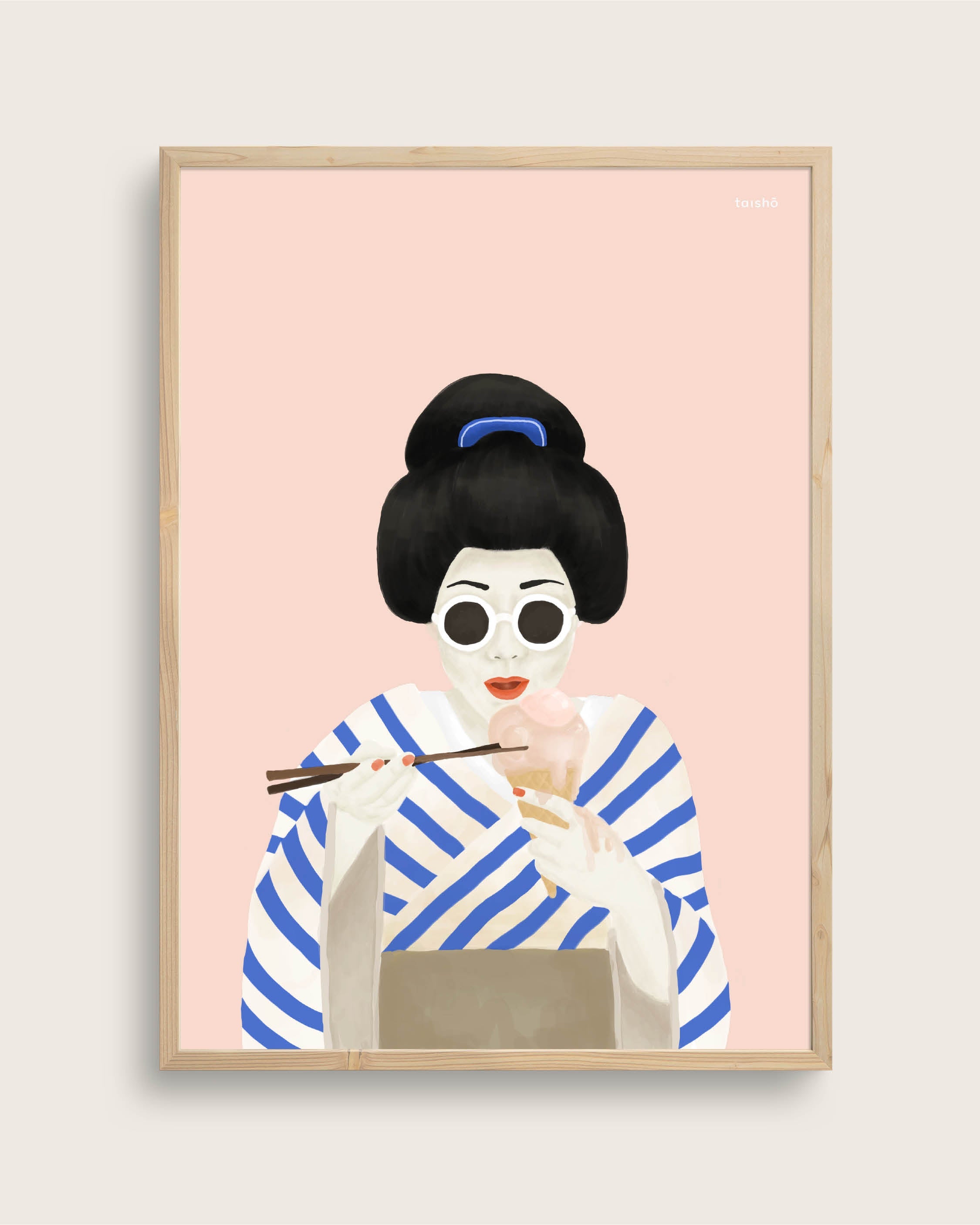 Sticks and Scoops Japansk kvinde med is taishō Seramikku